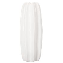 Artikel Ribbad vas, modern keramikvas för torkade blommor, 40 cm
