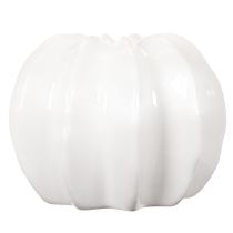 Artikel Pumpa-dekorativ vas, glansig, höstdekoration för vardagsrum, 19 cm