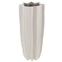 Artikel Modern räfflad vas, hög dekorativ vas för torkade blommor, 38 cm