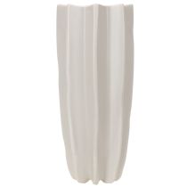 Artikel Modern räfflad vas, hög dekorativ vas för torkade blommor, 38 cm