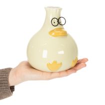 Artikel Ankfigurvas, keramik, glad design, perfekt för moderna interiörer, 15 cm, 2 stycken