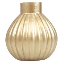 Vas guld glas vas lökformig dekorativ vas glas Ø10,5cm H11,5cm
