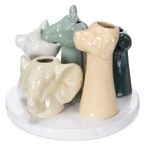 Artikel Vasdekorativa djurfigurer, perfekt för lekfull rumsdesign, 13 cm