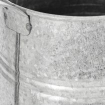 Artikel Galvaniserad dekorativ vattenkanna, metall, grå, vintage-look, 1,7L, H23cm, för snygga blomsterdekorationer och krukor