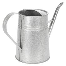 Artikel Galvaniserad dekorativ vattenkanna, metall, grå, vintage-look, 1,7L, H23cm, för snygga blomsterdekorationer och krukor