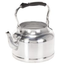 Artikel Vintage dekorativ tekanna/planter, metall med zinklook, Ø19cm H15cm