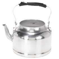Artikel Vintage dekorativ tekanna/planter, metall med zinklook, Ø19cm H15cm