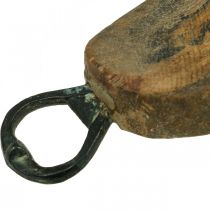 Vintage dekoration, sko med flasköppnare, sko sista dekoration L15–23cm