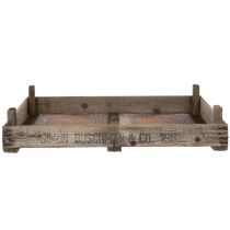 Artikel Vintage trälåda med trådnät, lantlig stil, löksil, dekorativ, 75×50×14 cm