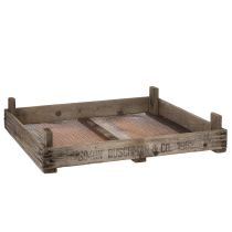 Artikel Vintage trälåda med trådnät, lantlig stil, löksil, dekorativ, 75×50×14 cm