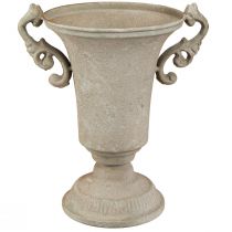 Artikel Vintage trofé grå metall trofé med handtag H22,5cm