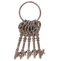 Artikel Vintage nyckeldekoration nyckelring rost metall H20,5cm