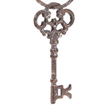 Artikel Vintage nyckeldekoration nyckelring rost metall H20,5cm