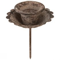 Artikel Vintage spetsig ljushållare för insättning Ø8,5cm H11,5cm 4st