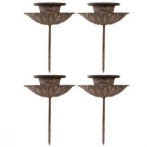 Artikel Vintage spetsig ljushållare för insättning Ø8,5cm H11,5cm 4st