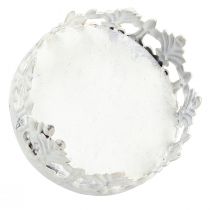 Artikel Vintage värmeljushållare för inkoppling av vit Ø5,5cm H8cm 4st