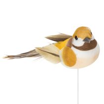 Artikel Fågeldekorationer för festliga bordsdekorationer. Mångsidiga fågelpålar, 10 cm, 12 stycken.