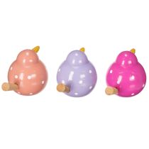 Artikel Dekorativ fågelfigur, söt och färgglad design för vardagsrummet, 6 cm, 6 stycken