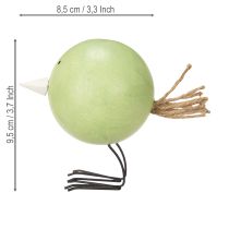 Artikel Dekorativa kycklingfigurer med rund design för lätta och lekfulla accenter, 9,5 cm, 3 stycken