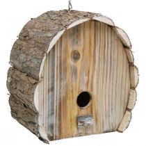 Artikel Dekorativ häcklåda Fågelhus Trädgårdsdekor Naturlig Vit tvättad H22cm B21cm