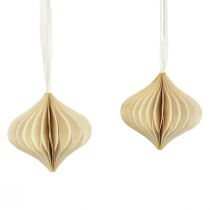 Artikel Honeycomb bollar honeycomb bollar lök kräm vitguld Ø8cm 4 st