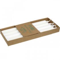 Artikel PURE vaxljus pinnljus vita 250/23mm naturligt vax 4 st