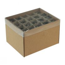 Artikel Vakteläggsdekoration, svart, tom, 3 cm, vårdekoration, naturlig dekoration, 50 stycken