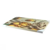 Artikel Väggkonst med citronmotiv, sommardekor, medelhavskänsla, träram, 40x60 cm, väggdekoration för vardagsrum