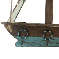 Artikel Vägghylla skepp maritim dekorativ trägarderob 62×14cm H75cm