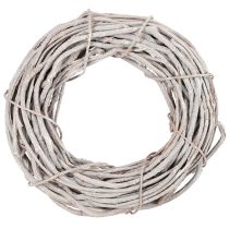Artikel Pilkransdekoration, krans gjord av vitkalkade grenar, 40 cm