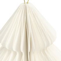 Artikel Julgranspapper jul vit silver 20cm 5st