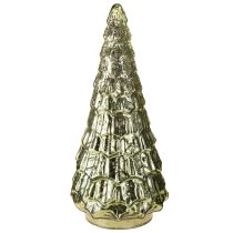 Artikel Julgran med LED-belysning vintage grön guld 38cm