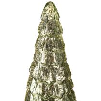 Artikel Julgran med LED-belysning vintage grön guld 38cm