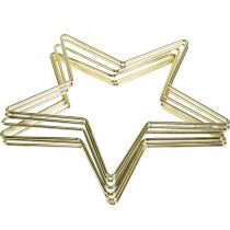 Artikel Juldekoration metallstjärna guld dekorativ stjärnhänge 20cm 6 st