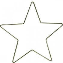 Artikel Juldekoration metallstjärna guld dekorativ stjärnhänge 20cm 6 st