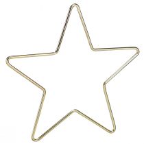 Artikel Juldekoration metall stjärnhänge guld Ø15cm 6 st