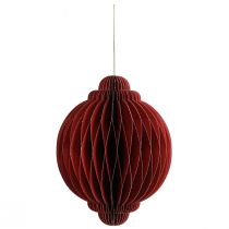 Artikel Juldekorationspapper Julgransdekorationer Bordeaux H20cm
