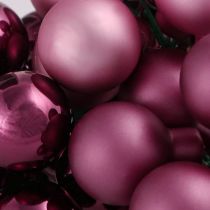 Artikel Juldekoration spegel bär rosa bär Ø25mm 140 st