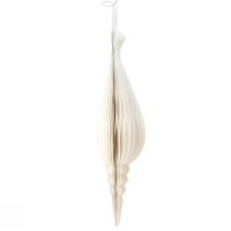 Artikel Elegant julhängande pappersdekoration i vitt 80 cm