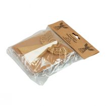 Artikel Pappersängel Julängeldekorationspapper vit H12cm 4 st