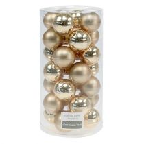 Artikel Julkula 4cm guld glänsande/matt glas 24 st