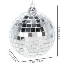 Artikel Julgranskulor, spegelkula för upphängning, 7 cm, 6 stycken