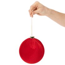 Artikel Stor röd julgranskula att hänga, 15 cm, 3 stycken