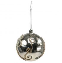 Artikel Julkula plast ljus guld Ø8cm 2st