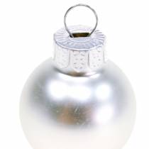 Artikel Mini julkulor silver assorterad Ø2,5cm 24 st