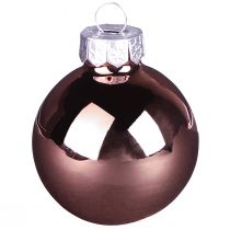 Artikel Julkulor glas rosa aprikosmix mini Ø3cm 22 st