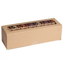 Artikel Julkulor guldbruna mix glaskulor Ø4cm 24 st