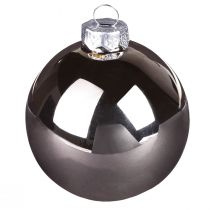 Artikel Julkulor i silver aprikosglas Ø7,5cm 12 st
