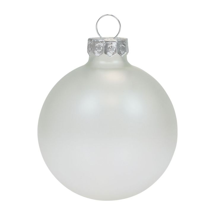 Julkulor glas klar ogenomskinlig julgranskulor Ø6cm 6st