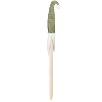 Artikel Jultomten på pinne jultomte grön 57cm 4 stycken